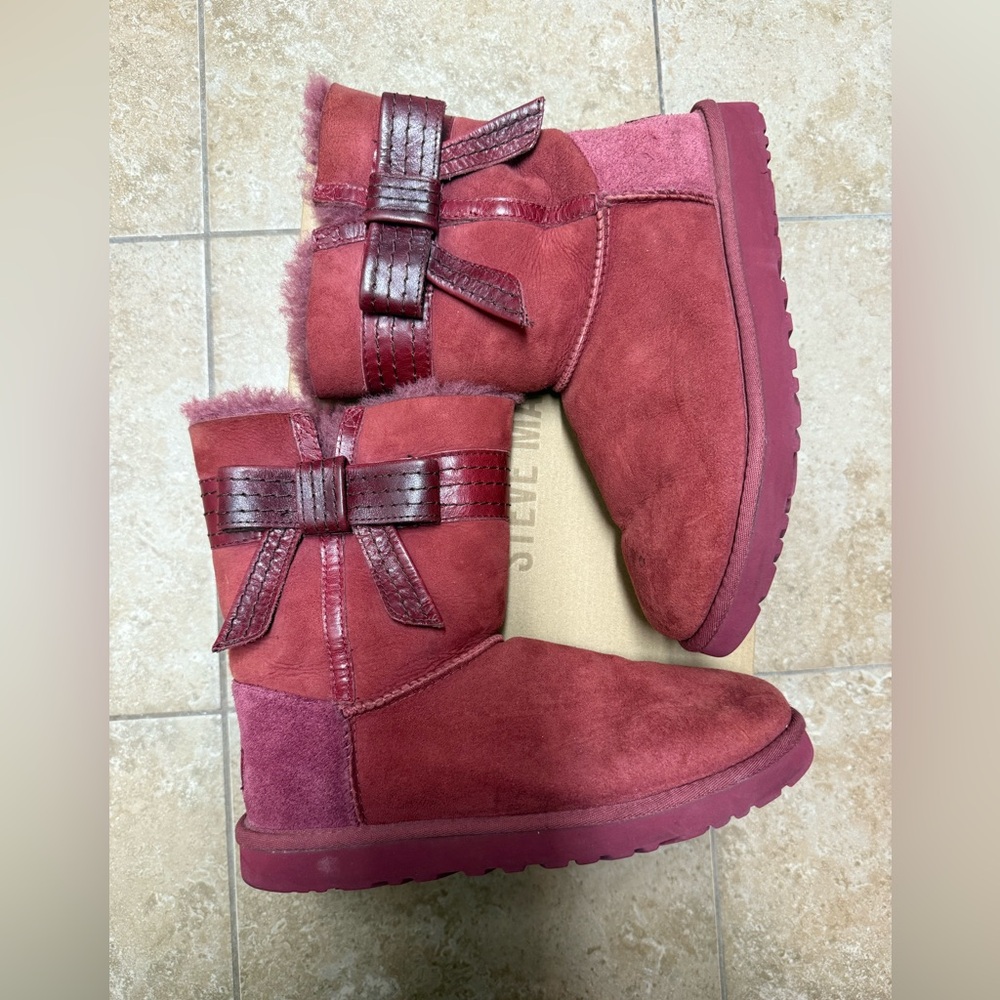 UGG Josette burgundy boots